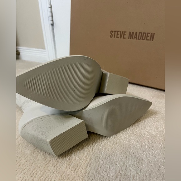 BNIB white Steve Madden Cowboy Boots - Picture 5 of 8